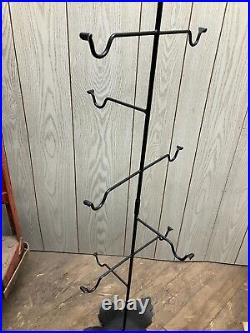 Longaberger Foundry Collection Wrought Iron Maple Leaf Basket Tree Stand 57 1/2