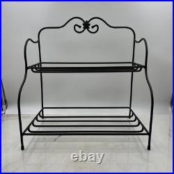 Longaberger Foundry Collection Wrought Iron Small Baker Shelf Rack