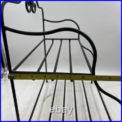 Longaberger Foundry Collection Wrought Iron Small Baker Shelf Rack