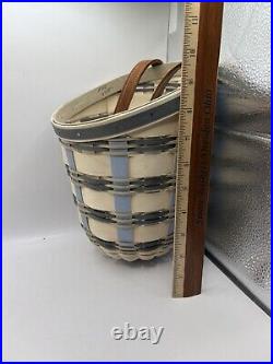 Longaberger Foyer Basket In Rare Winter Pattern New With Protector