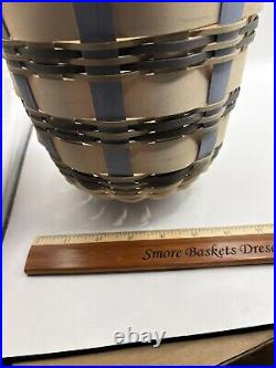 Longaberger Foyer Basket In Rare Winter Pattern New With Protector