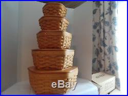 Longaberger GENERATIONS CLASSIC Baskets COLLECTIBLE set of 5 RARE
