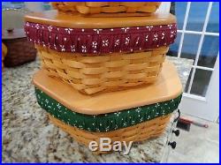 Longaberger Generations Basket Combos 5 Sets Heritage Green Red