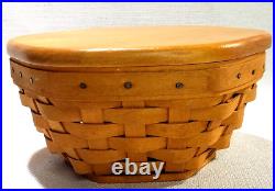 Longaberger Generations Baskets Set of 5 with Woodcrafts Lids and Protectors