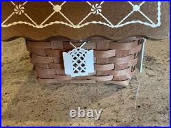Longaberger Gingerbread House Basket with Tie-ons & Protector 2009 Christmas