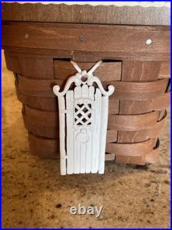 Longaberger Gingerbread House Basket with Tie-ons & Protector 2009 Christmas