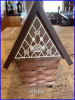Longaberger Gingerbread House Basket with Tie-ons & Protector 2009 Christmas