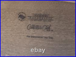 Longaberger Gingerbread House Basket with Tie-ons & Protector 2009 Christmas