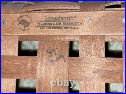 Longaberger Gingerbread House Basket with Tie-ons & Protector 2009 Christmas