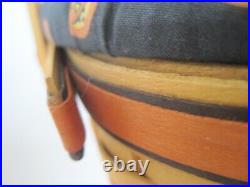 Longaberger Halloween Basket Orange Trim Large With 2 Lids Fall And Pumpkin 1997