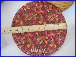 Longaberger Halloween Basket Orange Trim Large With 2 Lids Fall And Pumpkin 1997