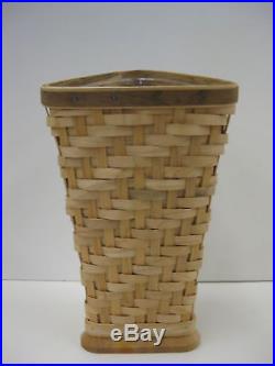 Longaberger Heartwood Vase Set Collectors Club CC Basket NEW