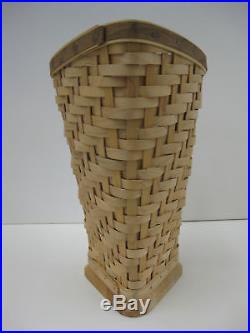 Longaberger Heartwood Vase Set Collectors Club CC Basket NEW