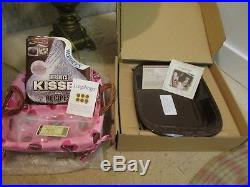 Longaberger Hershey's Kisses Basket SET with Chocolate 8X8 Baking Dish Cookbook
