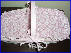 Longaberger Hoh Breast Cancer Rosebud Basket Set