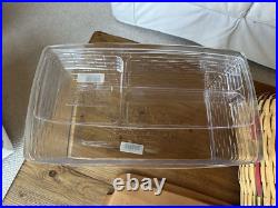Longaberger Holiday Hostess 2002 Treasures Lg Basket Red Accent +Liner +2 Prot