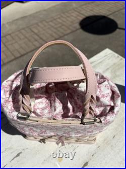 Longaberger Horizon of Hope purse basket with liner and protector