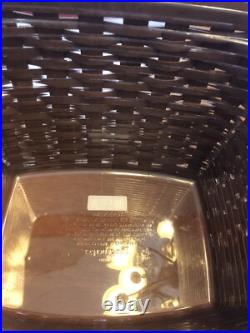 Longaberger Hostess File Basket with Protector, Wood Crafts Lid and liner