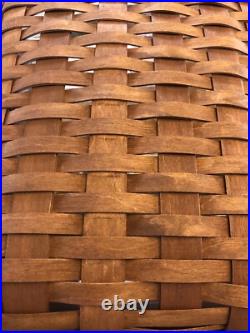 Longaberger Hostess File Basket with Protector, Wood Crafts Lid and liner