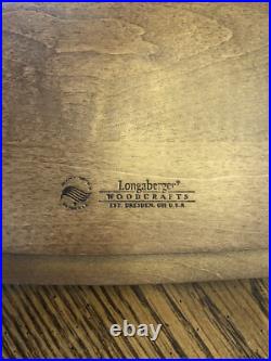 Longaberger Hostess File Basket with Protector, Wood Crafts Lid and liner