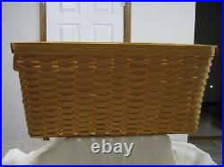 Longaberger Hostess Hope Chest Basket, Protector & Provincial Paisley Liner Rare