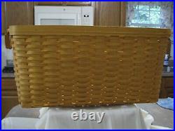 Longaberger Hostess Hope Chest Basket, Protector & Provincial Paisley Liner Rare