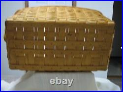 Longaberger Hostess Hope Chest Basket, Protector & Provincial Paisley Liner Rare