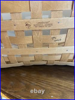 Longaberger Hostess Only! 2016 Blanket Basket & Protector in Warm Brown
