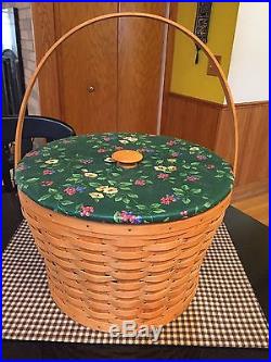 Longaberger Hostess Sewing Basket Set