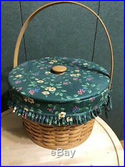 Longaberger Hostess Sewing Basket Set Complete