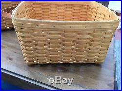 Longaberger Hostess Wash Day Baskets SET OF 2 small and Medium