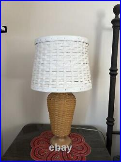 Longaberger Hostess Woven Table Lamp With Dresden And Company Woven Lamp Shade