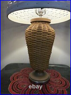 Longaberger Hostess Woven Table Lamp With Dresden And Company Woven Lamp Shade