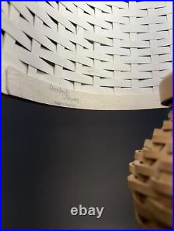 Longaberger Hostess Woven Table Lamp With Dresden And Company Woven Lamp Shade