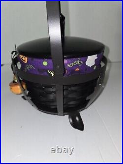 Longaberger Iron Cauldron Basket Wood Lid Black Cat Knob Liner Protector Read Longaberger Iron Cauldron Basket Wood Lid Black Cat Knob Liner Protector Read