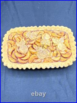 Longaberger JW CClub Mini Gathering Basket Dish Faux Dessert Liner Protector