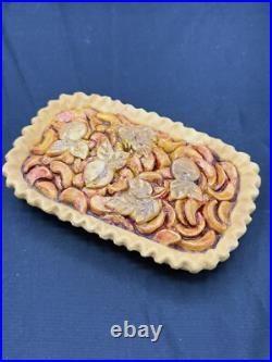 Longaberger JW CClub Mini Gathering Basket Dish Faux Dessert Liner Protector