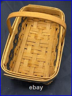 Longaberger JW CClub Mini Gathering Basket Dish Faux Dessert Liner Protector