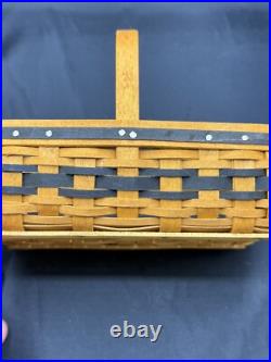 Longaberger JW CClub Mini Gathering Basket Dish Faux Dessert Liner Protector