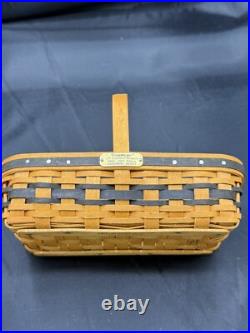 Longaberger JW CClub Mini Gathering Basket Dish Faux Dessert Liner Protector