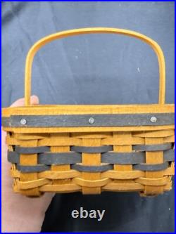 Longaberger JW CClub Mini Gathering Basket Dish Faux Dessert Liner Protector