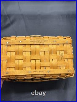 Longaberger JW CClub Mini Gathering Basket Dish Faux Dessert Liner Protector
