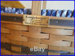 Longaberger JW Collection Bread & Milk Basket Set 87 shipping included