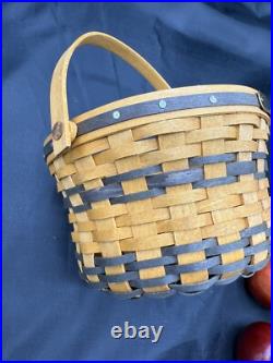 Longaberger JW Collection Miniature 1998 Apple Basket Liner Protector Apples Longaberger JW Collection Miniature 1998 Apple Basket Liner Protector Apples