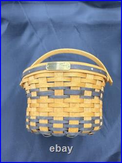 Longaberger JW Collection Miniature 1998 Apple Basket Liner Protector Apples Longaberger JW Collection Miniature 1998 Apple Basket Liner Protector Apples