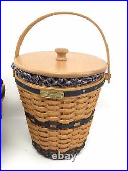 Longaberger JW Collection Miniature Basket 12-piece Complete Set