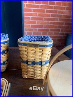 Longaberger JW Collection Miniature Basket Set Of 6