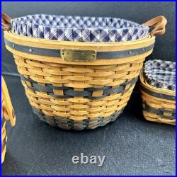 Longaberger JW Collection Miniature Basket Set Of 7 Liners Protectors Longaberger JW Collection Miniature Basket Set Of 7 Liners Protectors
