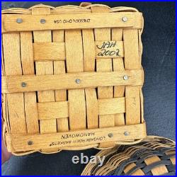 Longaberger JW Collection Miniature Basket Set Of 7 Liners Protectors Longaberger JW Collection Miniature Basket Set Of 7 Liners Protectors