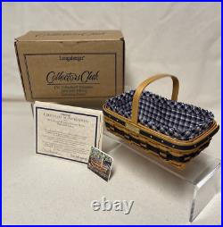 Longaberger JW Miniature Basket Collection Lot Of 4 Complete 1998 2001